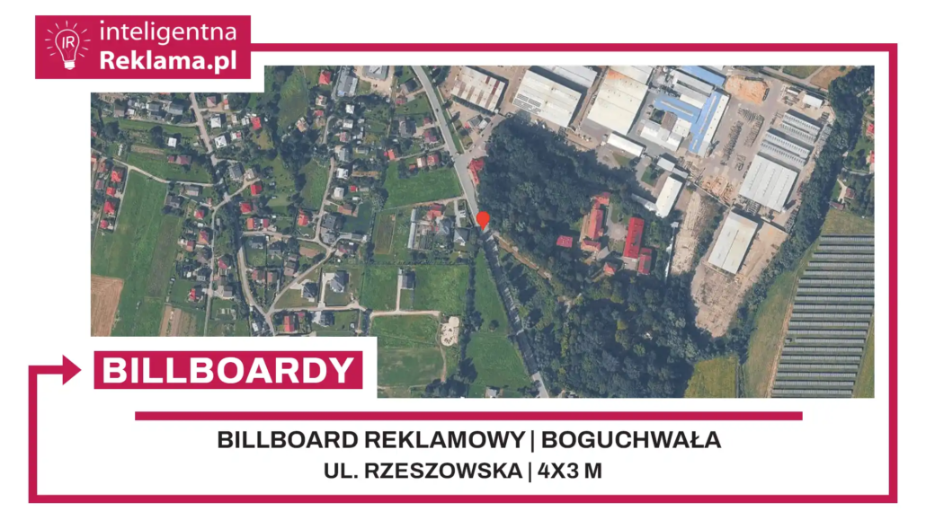 Lokalizacja reklamowa w Boguchwała przy ul. Rzeszowska - powierzchnia 12 m²