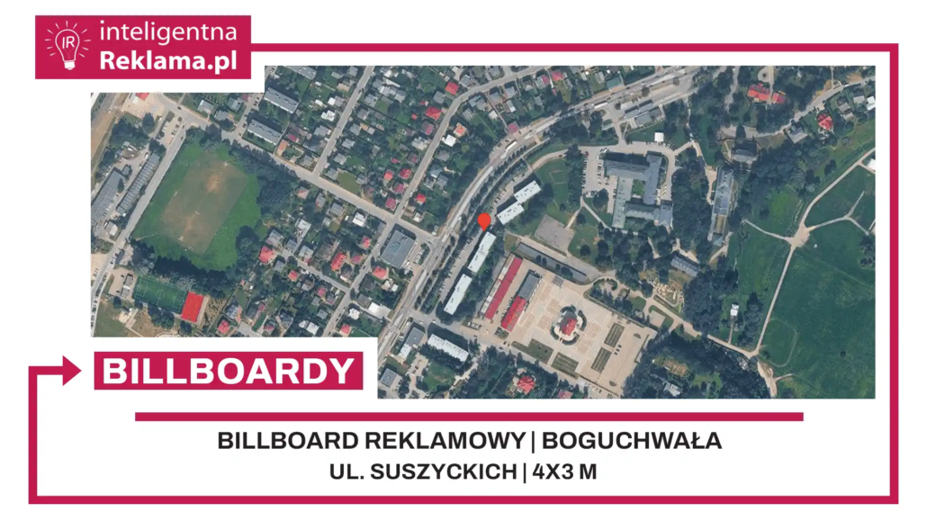 Lokalizacja reklamowa w Boguchwała przy ul. ul. Suszyckich - powierzchnia 12 m²