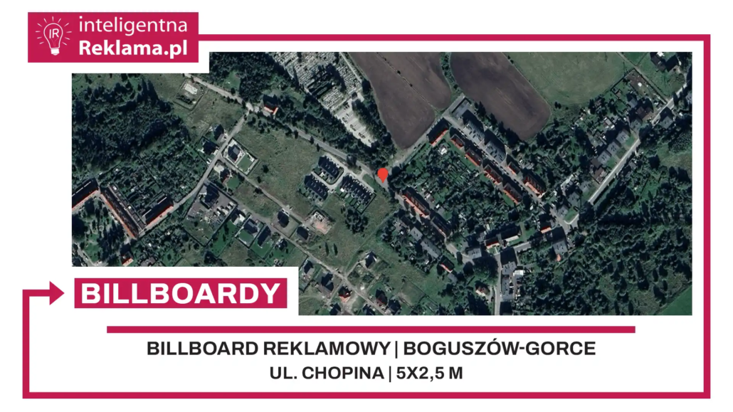 Lokalizacja reklamowa w Boguszów-Gorce przy ul. Chopina - powierzchnia 12,5 m²