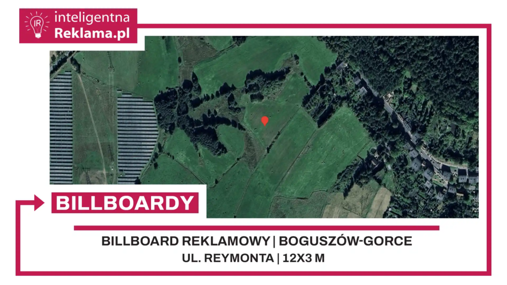 Lokalizacja reklamowa w Boguszów-Gorce przy ul. Reymonta - powierzchnia 36 m²