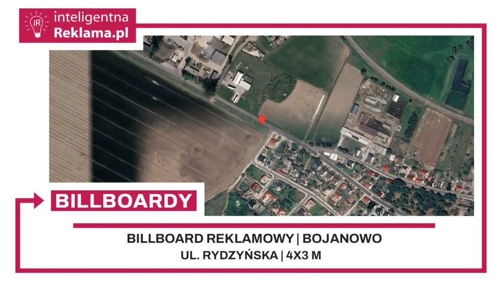 Lokalizacja reklamowa w Bojanowo przy ul. Rydzyńska - powierzchnia 12 m²