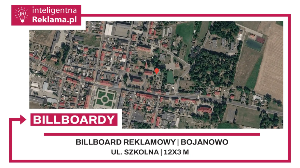 Lokalizacja reklamowa w Bojanowo przy ul. Szkolna - powierzchnia 36 m²