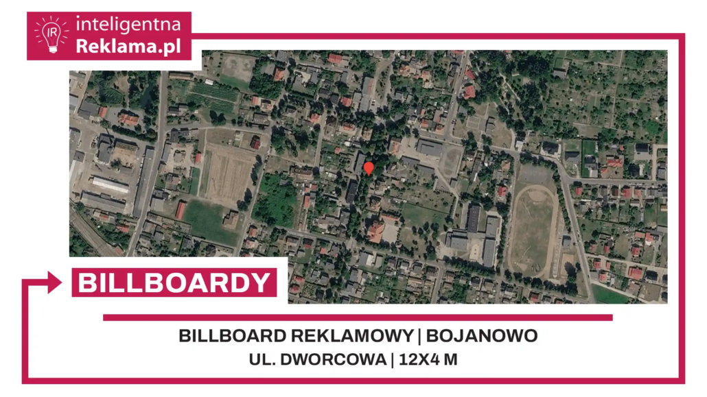 Lokalizacja reklamowa w Bojanowo przy ul. ul. Dworcowa - powierzchnia 48 m²