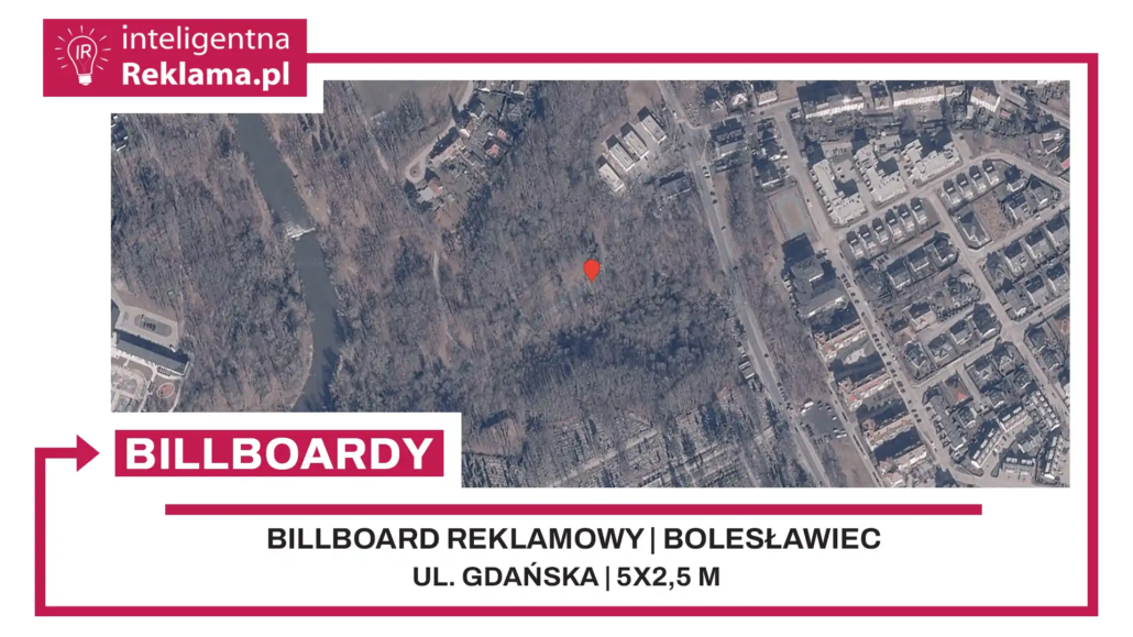 Lokalizacja reklamowa w Bolesławiec przy ul. Gdańska - powierzchnia 12,5 m²