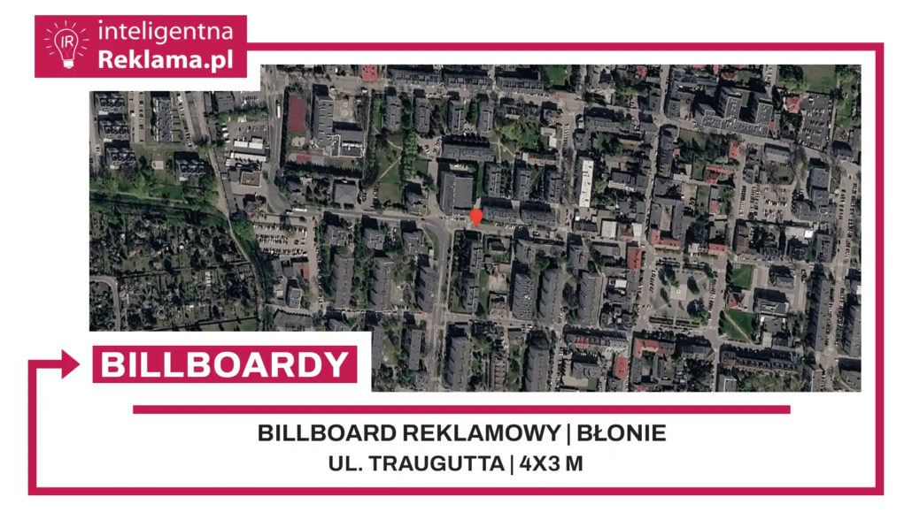 Lokalizacja reklamowa w Błonie przy ul. Traugutta - powierzchnia 12 m²