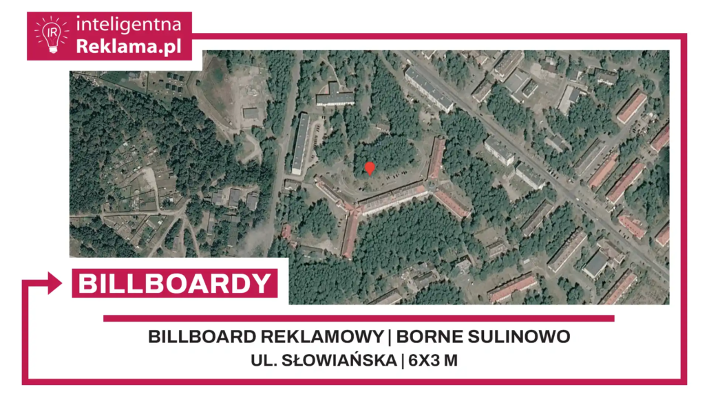 Lokalizacja reklamowa w Borne Sulinowo przy ul. Słowiańska - powierzchnia 18 m²