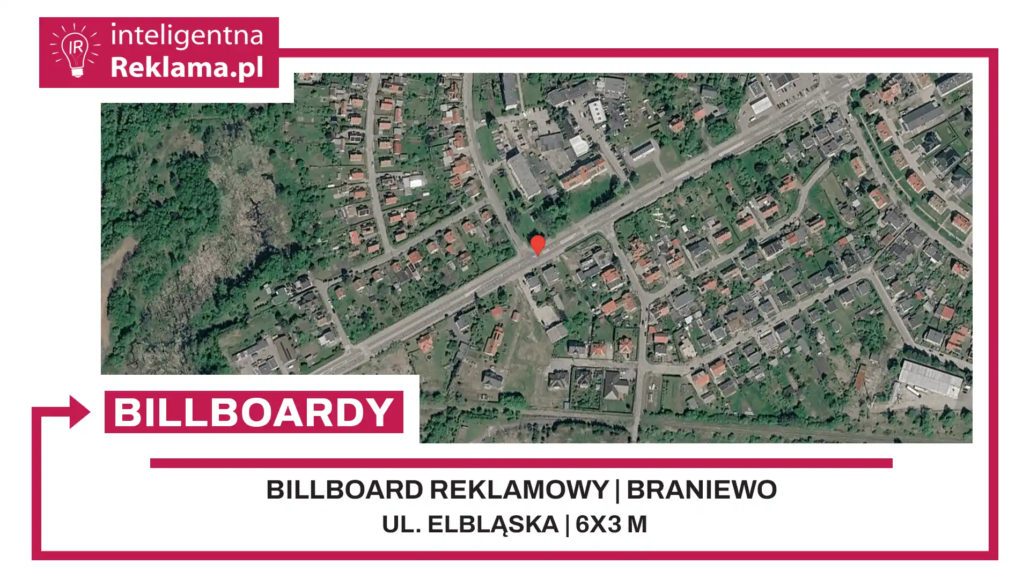 Lokalizacja reklamowa w Braniewo przy ul. Elbląska - powierzchnia 18 m²