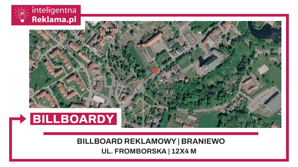 Lokalizacja reklamowa w Braniewo przy ul. Fromborska - powierzchnia 48 m²