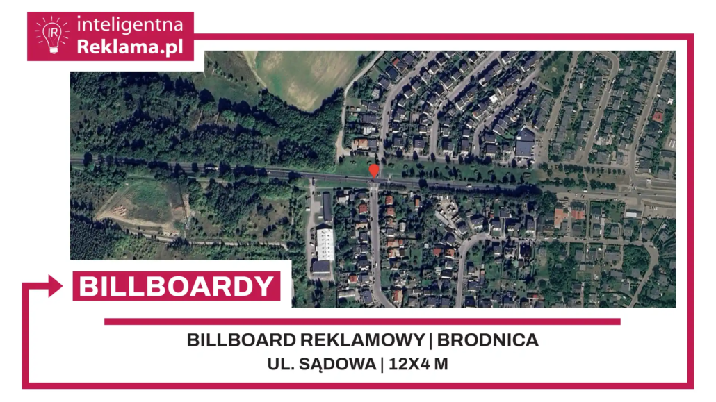 Lokalizacja reklamowa w Brodnica przy ul. Sądowa - powierzchnia 48 m²