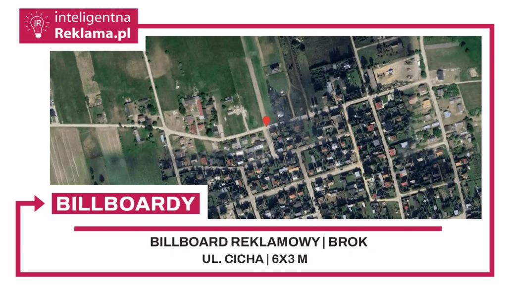 Lokalizacja reklamowa w Brok przy ul. Cicha - powierzchnia 18 m²
