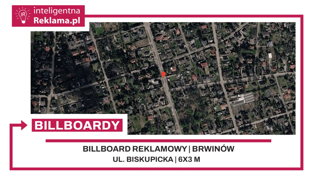 Lokalizacja reklamowa w Brwinów przy ul. Biskupicka - powierzchnia 18 m²