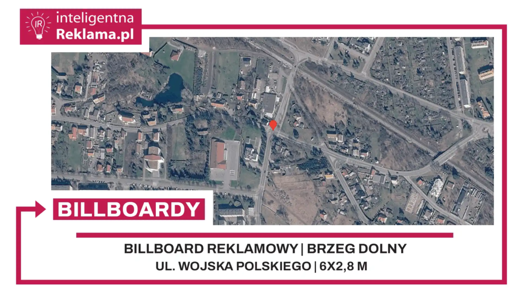 Lokalizacja reklamowa w Brzeg Dolny przy ul. ul. Wojska Polskiego - powierzchnia 16,8 m²