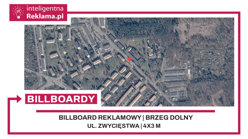 Lokalizacja reklamowa w Brzeg Dolny przy ul. Zwycięstwa - powierzchnia 12 m²