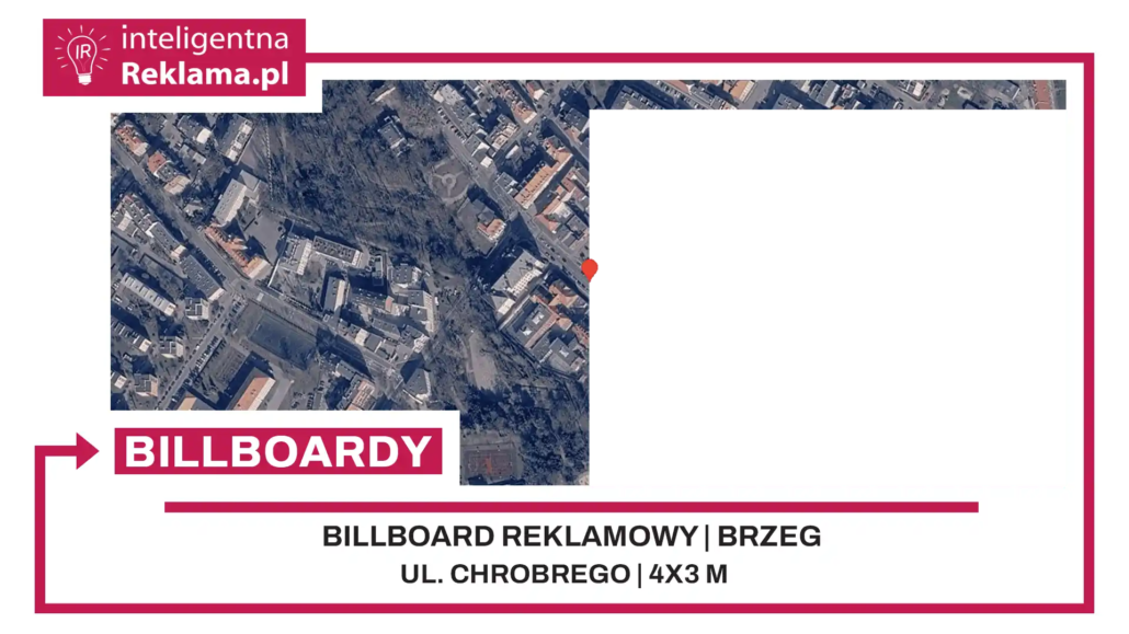 Lokalizacja reklamowa w Brzeg przy ul. ul. Chrobrego - powierzchnia 12 m²