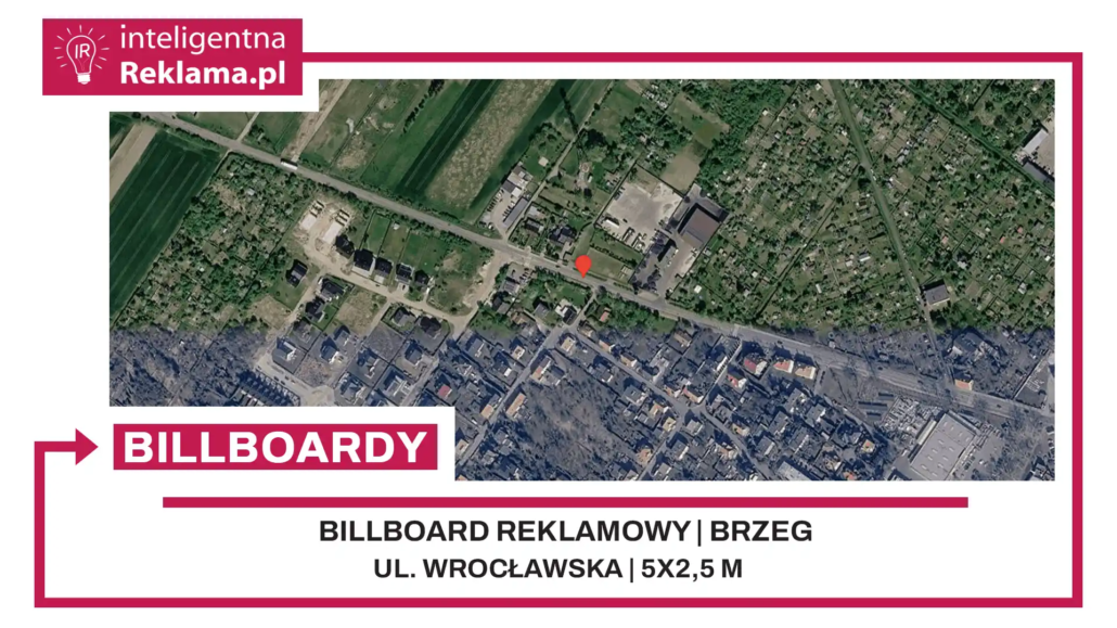 Lokalizacja reklamowa w Brzeg przy ul. Wrocławska - powierzchnia 12,5 m²