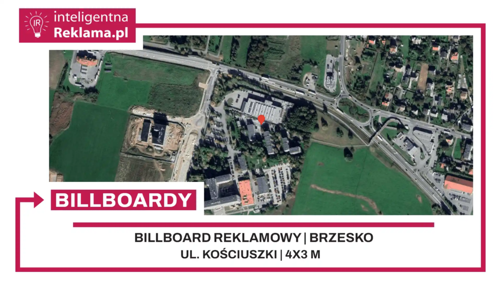 Lokalizacja reklamowa w Brzesko przy ul. Kościuszki - powierzchnia 12 m²