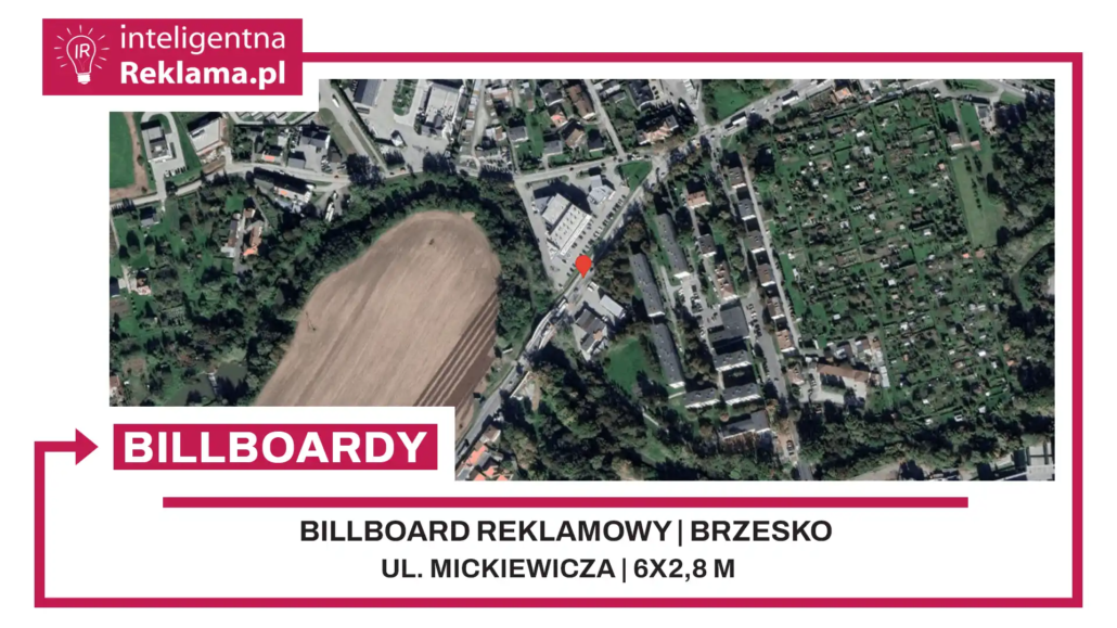 Lokalizacja reklamowa w Brzesko przy ul. Mickiewicza - powierzchnia 16,8 m²
