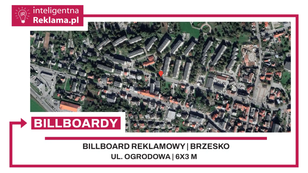 Lokalizacja reklamowa w Brzesko przy ul. Ogrodowa - powierzchnia 18 m²