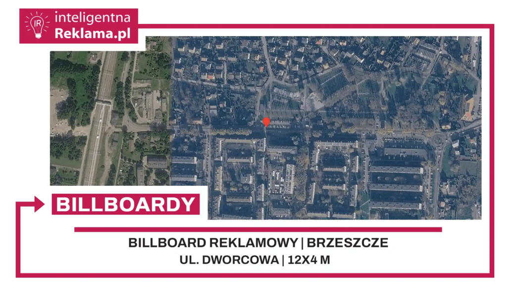 Lokalizacja reklamowa w Brzeszcze przy ul. ul. Dworcowa - powierzchnia 48 m²