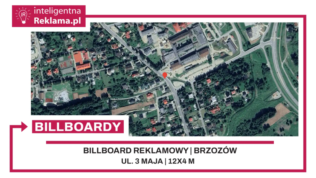 Lokalizacja reklamowa w Brzozów przy ul. 3 maja - powierzchnia 48 m²