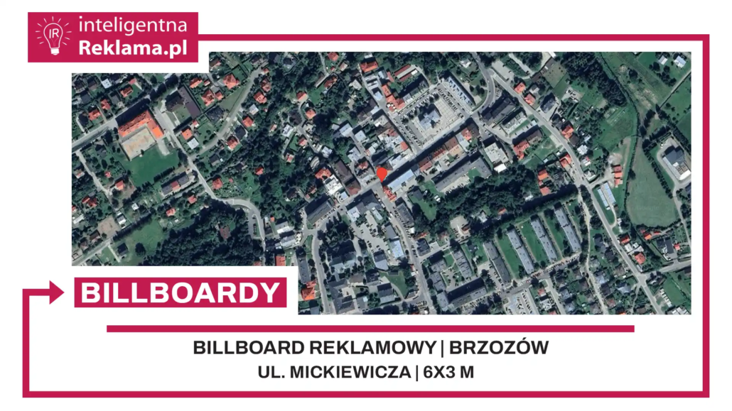 Lokalizacja reklamowa w Brzozów przy ul. ul. Mickiewicza - powierzchnia 18 m²
