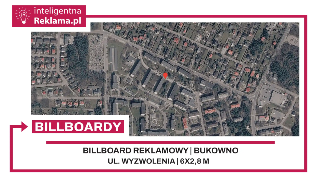 Lokalizacja reklamowa w Bukowno przy ul. Wyzwolenia - powierzchnia 16,8 m²