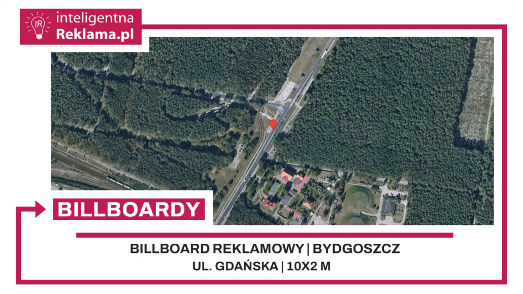Lokalizacja reklamowa w Bydgoszcz przy ul. Gdańska - powierzchnia 20 m²