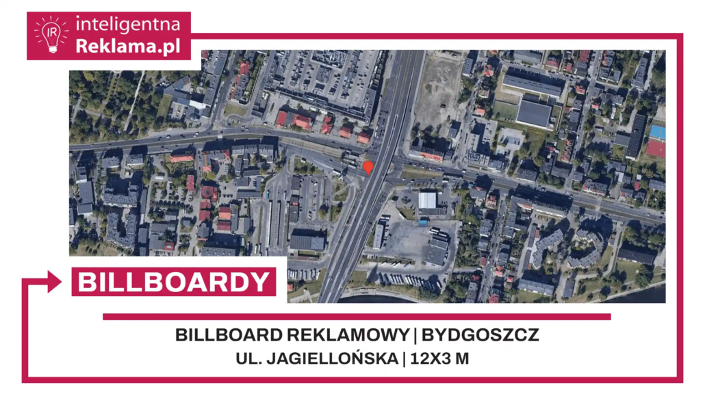 Lokalizacja reklamowa w Bydgoszcz przy ul. Jagiellońska - powierzchnia 36 m²