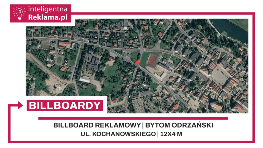 Lokalizacja reklamowa w Bytom Odrzański przy ul. Kochanowskiego - powierzchnia 48 m²