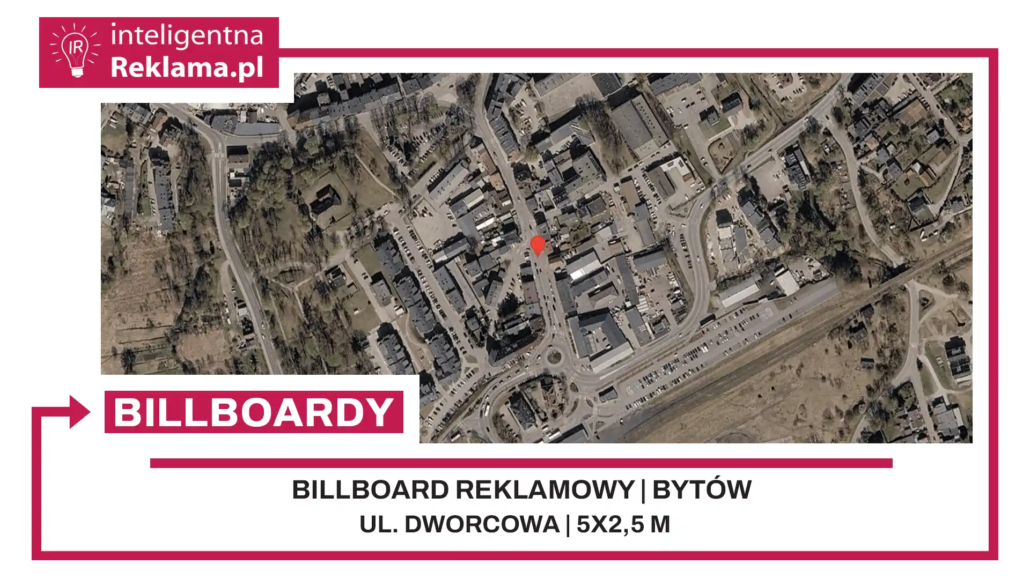 Lokalizacja reklamowa w Bytów przy ul. Dworcowa - powierzchnia 12,5 m²