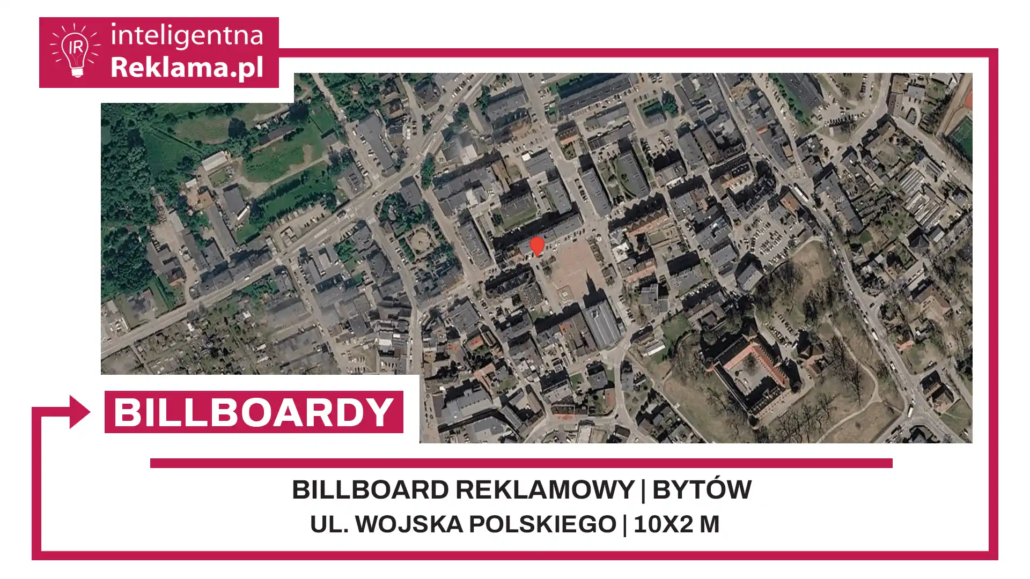 Lokalizacja reklamowa w Bytów przy ul. ul. Wojska Polskiego - powierzchnia 20 m²