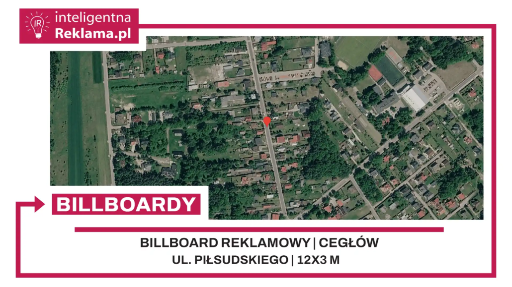 Lokalizacja reklamowa w Cegłów przy ul. Piłsudskiego - powierzchnia 36 m²
