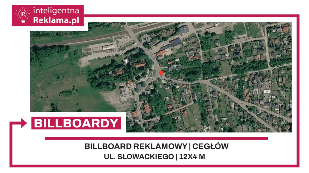 Lokalizacja reklamowa w Cegłów przy ul. Słowackiego - powierzchnia 48 m²