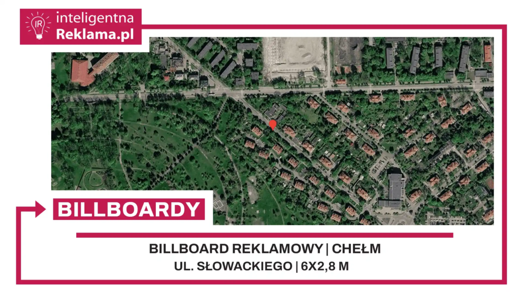 Lokalizacja reklamowa w Chełm przy ul. Słowackiego - powierzchnia 16,8 m²