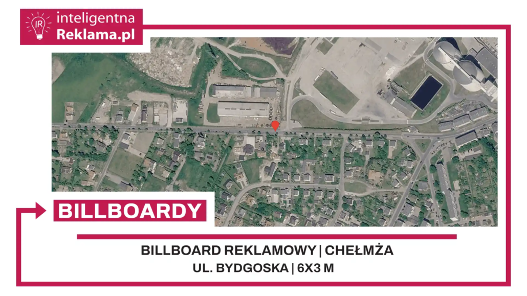 Lokalizacja reklamowa w Chełmża przy ul. Bydgoska - powierzchnia 18 m²