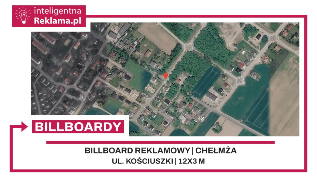 Lokalizacja reklamowa w Chełmża przy ul. Kościuszki - powierzchnia 36 m²