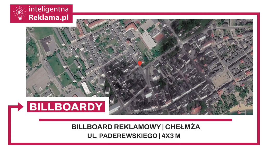 Lokalizacja reklamowa w Chełmża przy ul. Paderewskiego - powierzchnia 12 m²