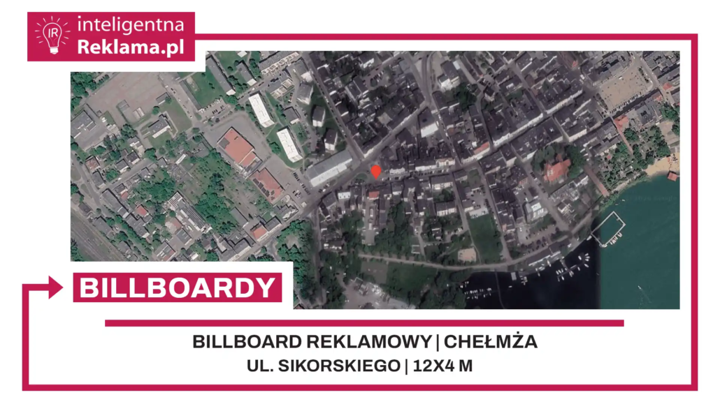 Lokalizacja reklamowa w Chełmża przy ul. Sikorskiego - powierzchnia 48 m²