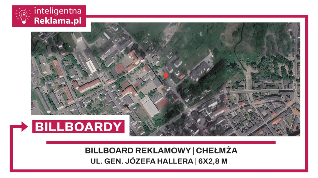 Lokalizacja reklamowa w Chełmża przy ul. ul. gen. Józefa Hallera - powierzchnia 16,8 m²