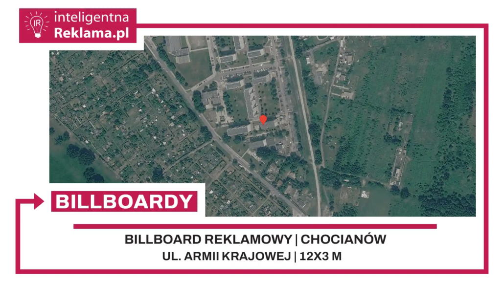 Lokalizacja reklamowa w Chocianów przy ul. Armii Krajowej - powierzchnia 36 m²