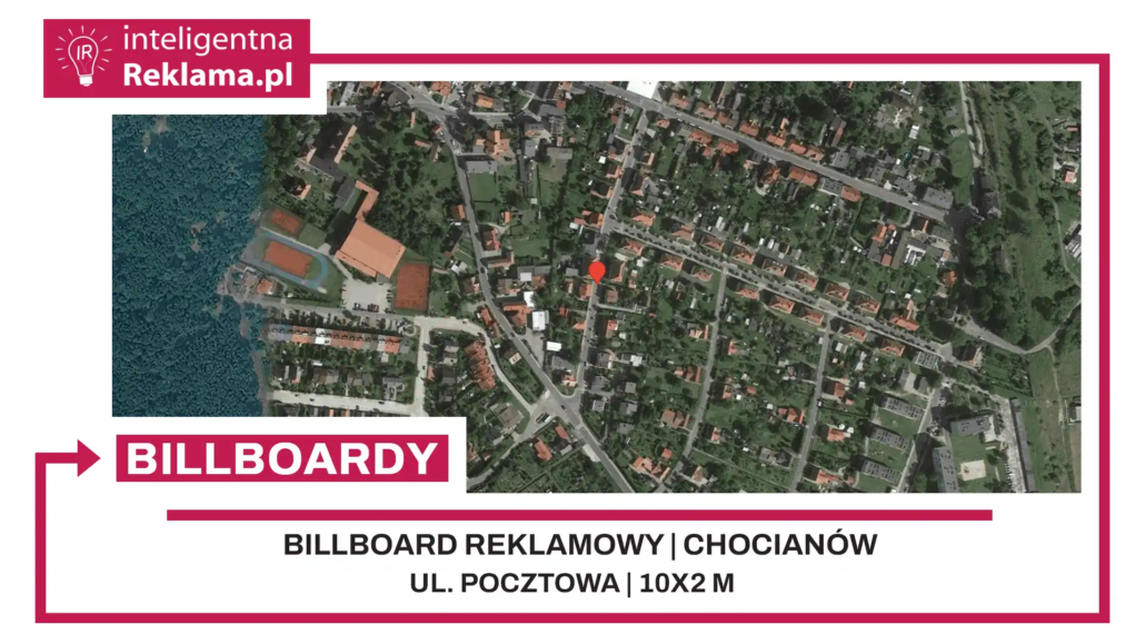 Lokalizacja reklamowa w Chocianów przy ul. Pocztowa - powierzchnia 20 m²