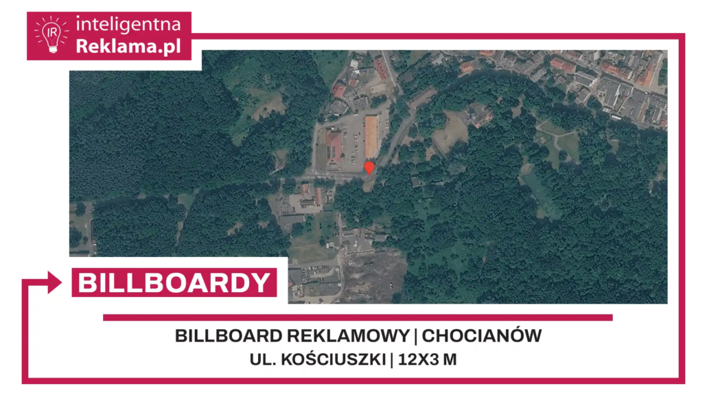 Lokalizacja reklamowa w Chocianów przy ul. ul. Kościuszki - powierzchnia 36 m²