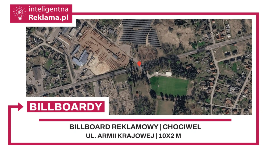 Lokalizacja reklamowa w Chociwel przy ul. ul. Armii Krajowej - powierzchnia 20 m²