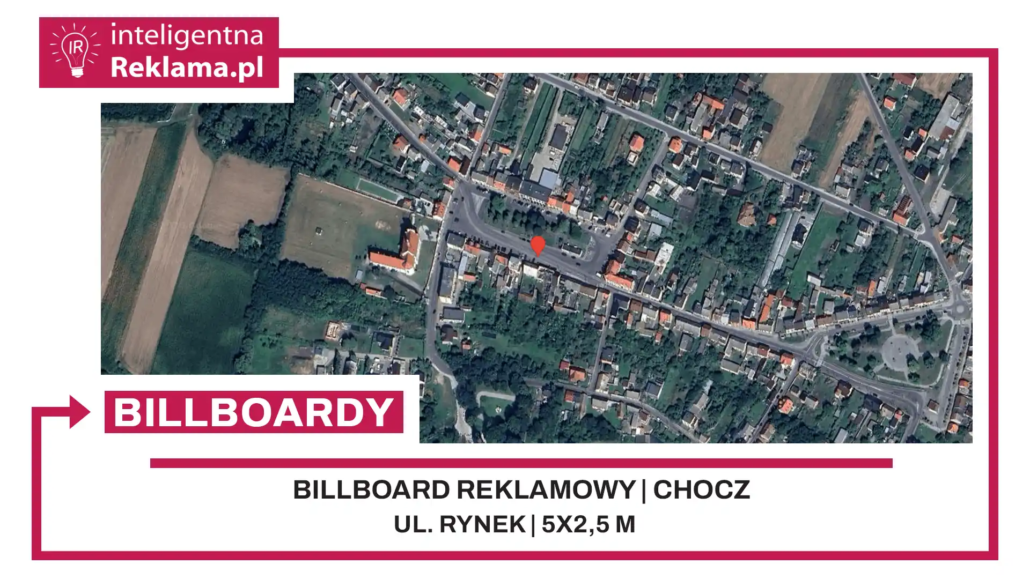 Lokalizacja reklamowa w Chocz przy ul. Rynek - powierzchnia 12,5 m²