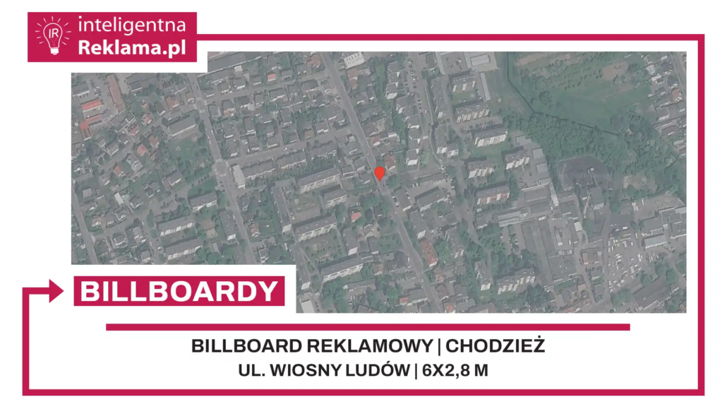 Lokalizacja reklamowa w Chodzież przy ul. Wiosny Ludów - powierzchnia 16,8 m²