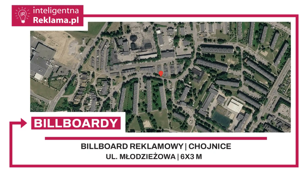 Lokalizacja reklamowa w Chojnice przy ul. Młodzieżowa - powierzchnia 18 m²