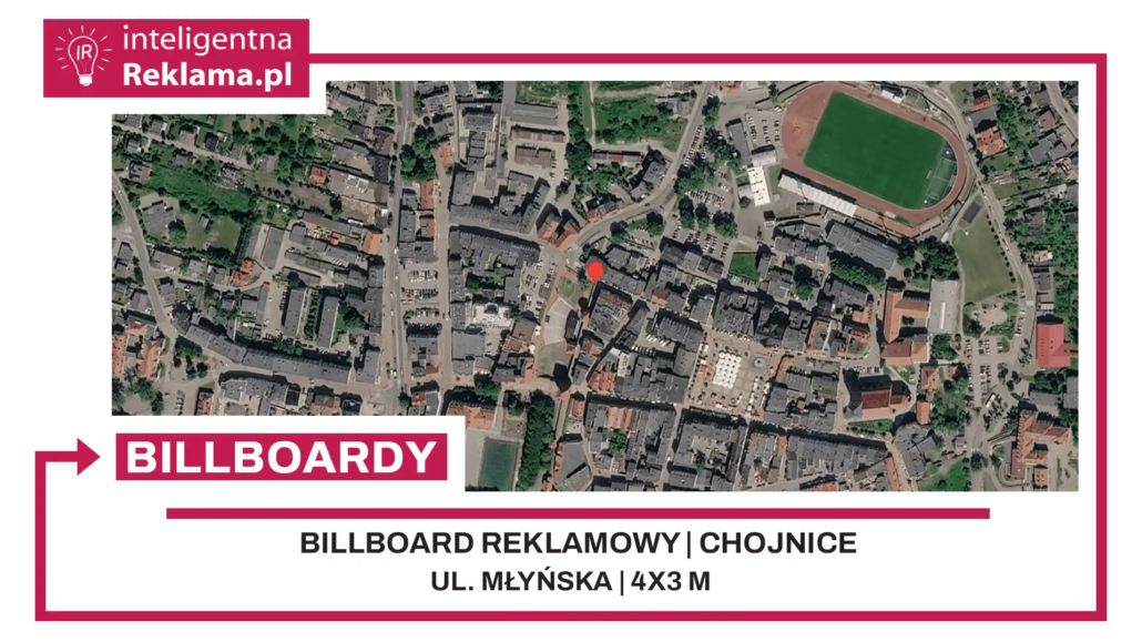 Lokalizacja reklamowa w Chojnice przy ul. ul. Młyńska - powierzchnia 12 m²