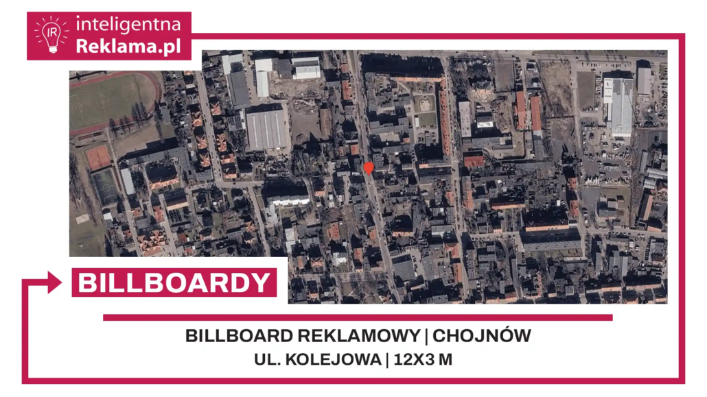 Lokalizacja reklamowa w Chojnów przy ul. Kolejowa - powierzchnia 36 m²