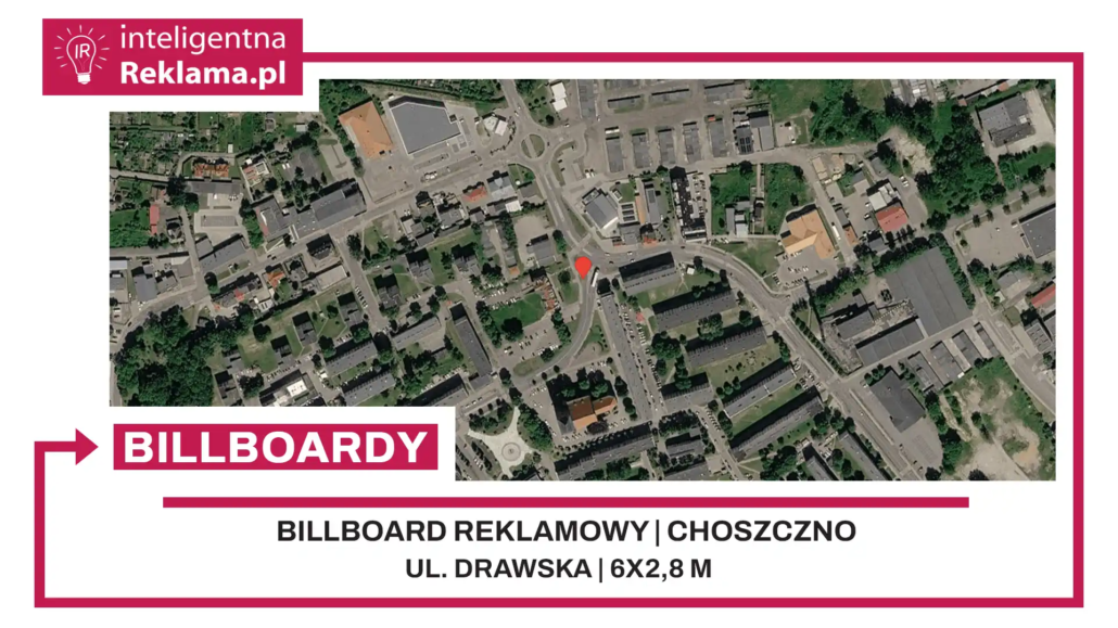 Lokalizacja reklamowa w Choszczno przy ul. Drawska - powierzchnia 16,8 m²