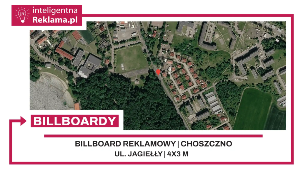Lokalizacja reklamowa w Choszczno przy ul. Jagiełły - powierzchnia 12 m²